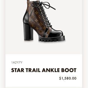 New Louis Vuitton Star Trail Ankle Boots